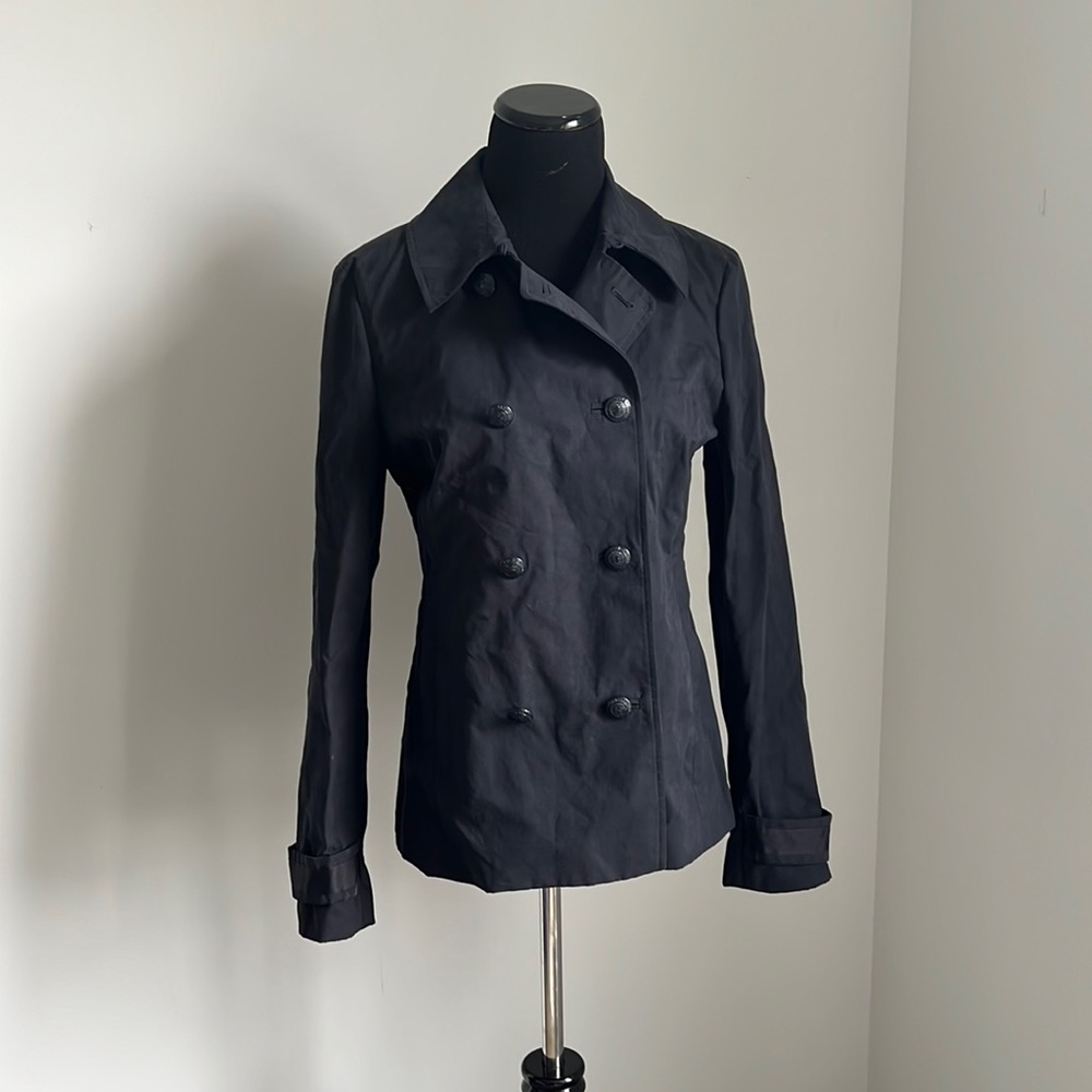 Brooks Brothers Black Women’s Short Trench Coat